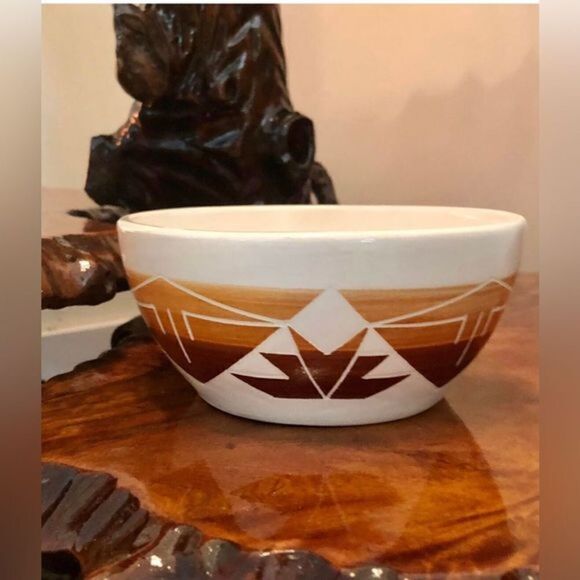 VNT Native American Signed Studio Pottery Art Bowl Kate DisMounts Southwestern - Picture 3 of 6